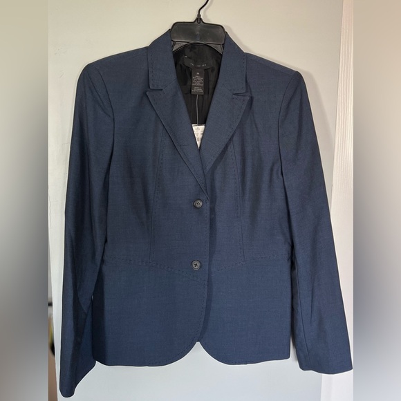 The Limited Blue Blazer Classic Tailored Suit Jacket - Picture 3 of 6